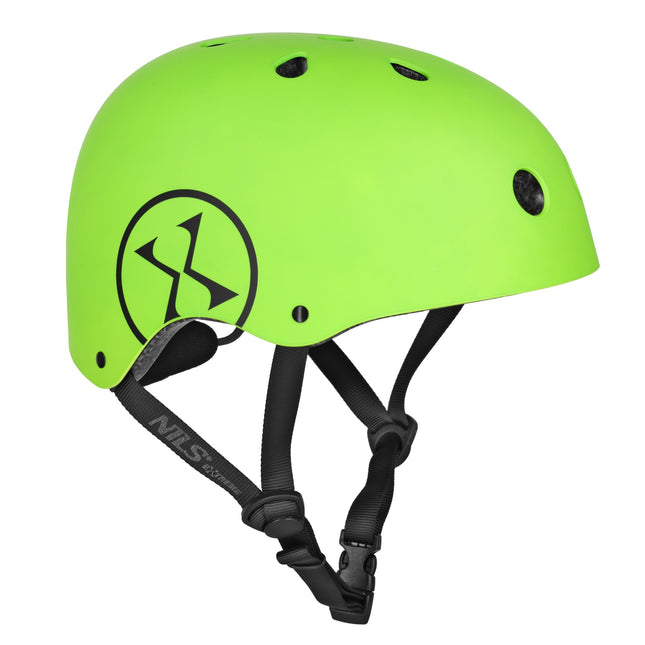Skatehelm, verstellbares Drehrad, grün M 55–58 cm