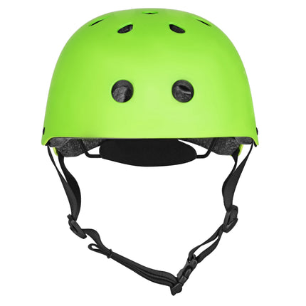 Skatehelm, verstellbares Drehrad, grün M 55–58 cm