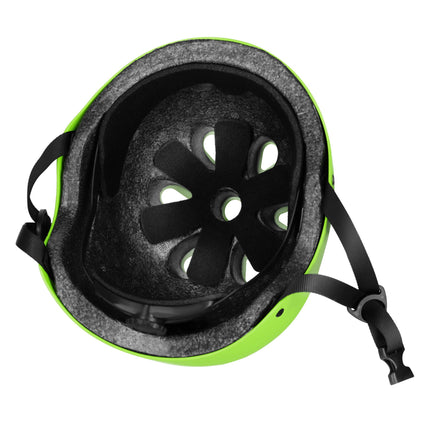Skatehelm, verstellbares Drehrad, grün M 55–58 cm