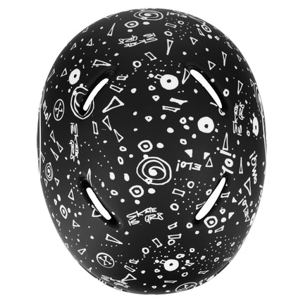 Skatehelm, Schwarz, S (52-56 cm), Leicht, Belüftet