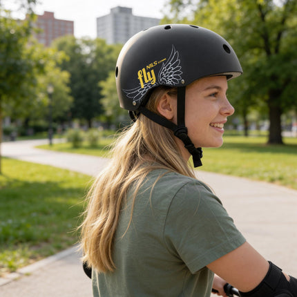 Skate Helmet, Gold, M 55-58 cm, Dial Fit, 11 Vents