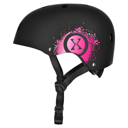 Skatehelm, Rosa, L 58–61 cm, Drehverschluss, 11 Belüftungsöffnungen