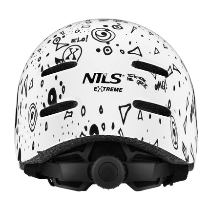 Skatehelm, Weiß, S (52-56cm), Leichtgewicht, 10 Belüftungsöffnungen