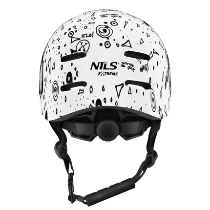 Skatehelm, Weiß, S (52-56cm), Leichtgewicht, 10 Belüftungsöffnungen