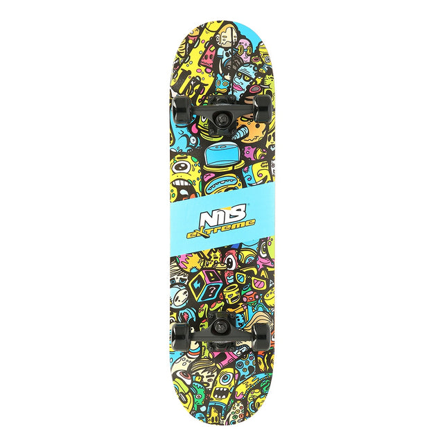 Skateboard, 2 Räder, farbenfrohes Design