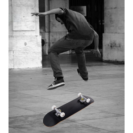 Skateboard Mini Cruiser, 20x79cm, Schwarz, Holz-Deck