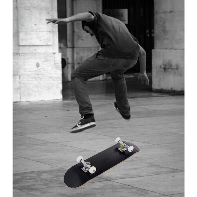 Skateboard Mini Cruiser, 20x79cm, Schwarz, Holz-Deck
