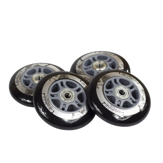Skateboardrollen 90x24 82A & ABEC-9 Kugellager Set