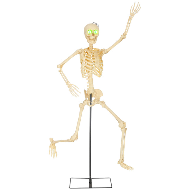 Skelettfigur, Halloween-Deko, 152 cm, soundaktiviert