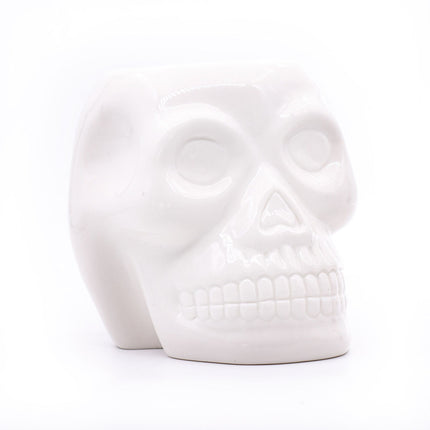 Skull Tealight Fragrance Lamp, Ceramic Aroma Diffuser