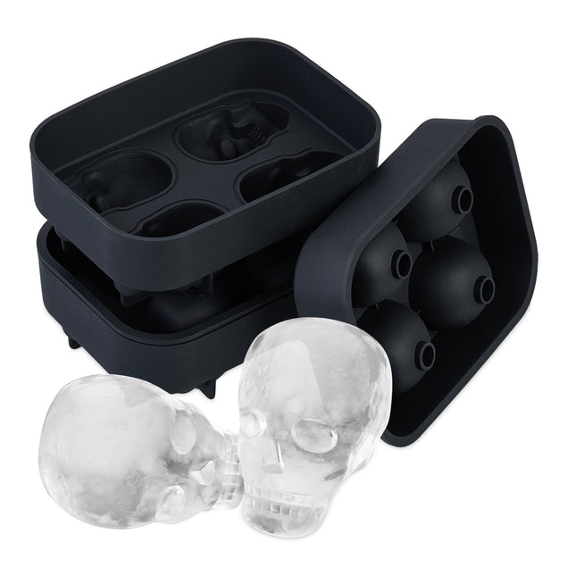 Totenkopf Eiswürfelform 2er Set