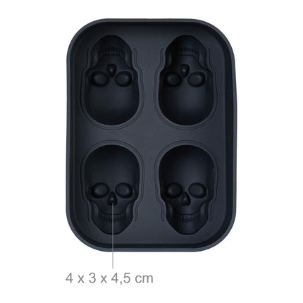 Totenkopf Eiswürfelform 2er Set
