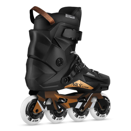 Slalom-Inlineskates, 80mm Rollen, ABEC-9, Größe 39, Schwarz