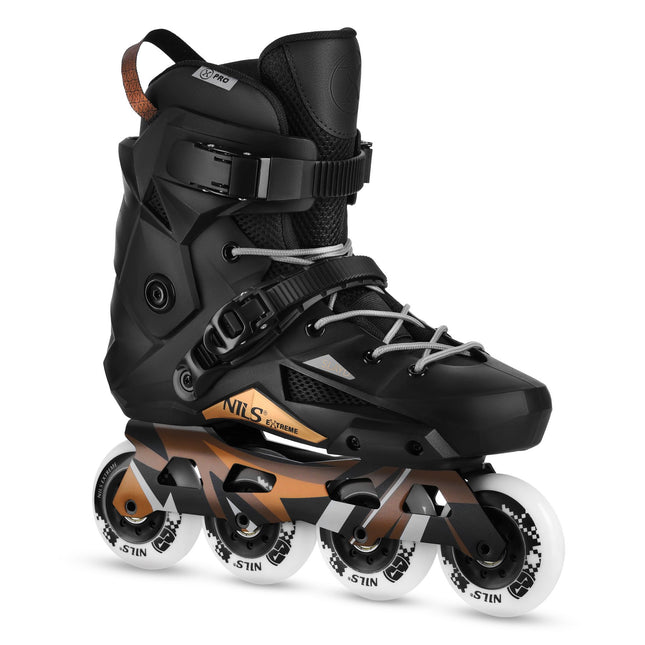 Slalom Inlineskates, Schwarz, Größe 44, 80mm Rollen