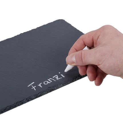 Schiefer-Servierplatten 8er Set, 26x16 cm