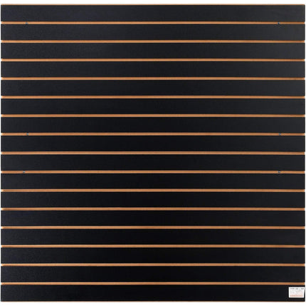 Slatwall Panels, 24 x 48 in Black MDF, Set of 2