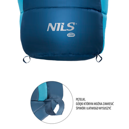 Schlafsack, Grau-Blau, Leichtgewicht, Kompakt