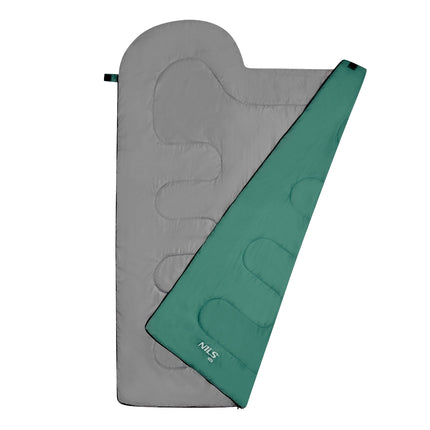 Sleeping Bag, Green-Gray, Size L, Lightweight