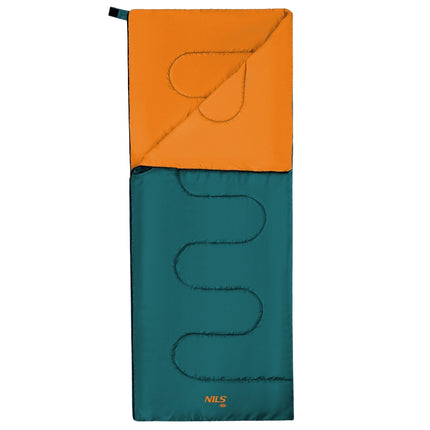 Sleeping Bag, Green-Orange, Lightweight, Compact