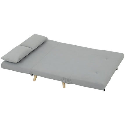 Klappbares Samtsesselbett, verstellbar, 250 kg Tragkraft, grau