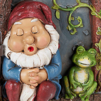 Sleeping dwarf in the window