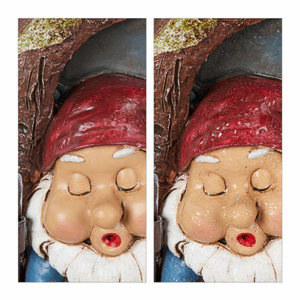 Sleeping dwarf in the window