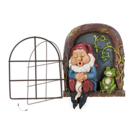 Sleeping dwarf in the window
