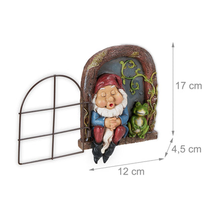 Sleeping dwarf in the window
