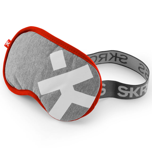 Schlafmaske Delux Hellgrau