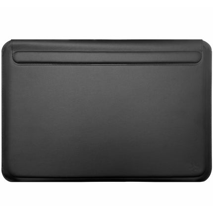 Housse pour ordinateur portable 16" en similicuir noir