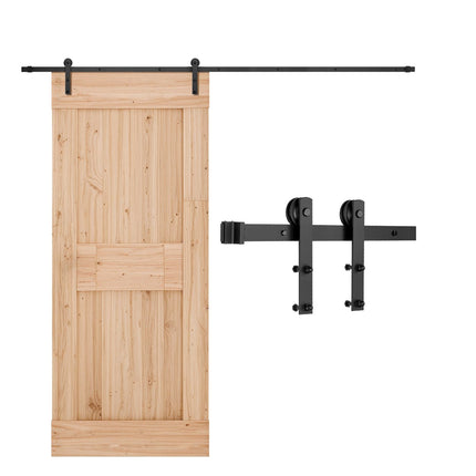 Sliding Barn Door Hardware Kit, 10FT Track, 330 lb, Black