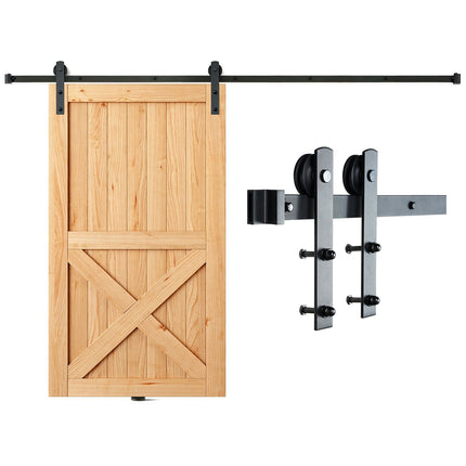 Sliding Barn Door Hardware Kit, 10ft Track, 330 lb