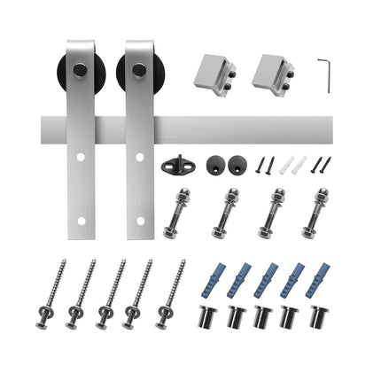 Sliding Barn Door Hardware Kit, 5FT Track, 330 lb