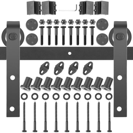 Sliding Barn Door Hardware Kit, Double 12 ft, 330 lb