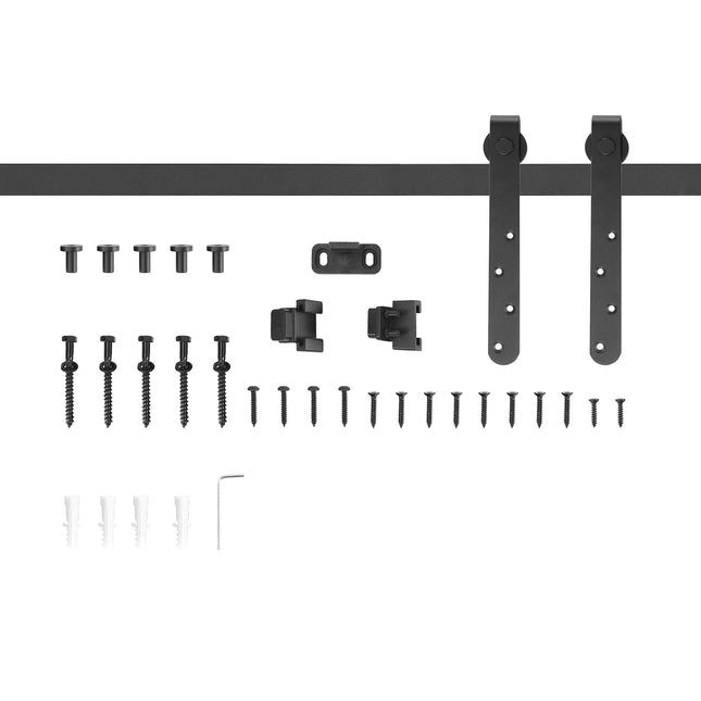 Schiebetürbeschlag-Set, 180 cm, Karbonstahl-Set