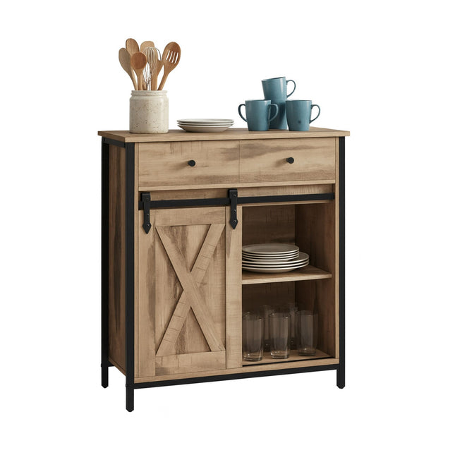 Schiebetüren-Sideboard – Rustikaler, platzsparender Schrank