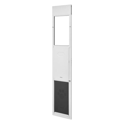 Sliding Glass Dog Door, Adjustable 75–80 In, XL Flap