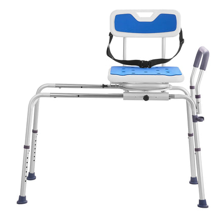 Sliding Tub Transfer Bench – 360 Swivel, 400 lb; Height Adjustable