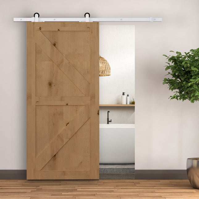 Schiebetürsystem 183 cm, Karbonstahl, Komplettset
