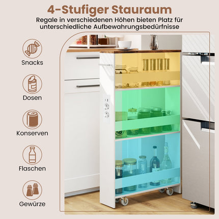Schmaler 13-cm-Rollwagen mit Ladestation