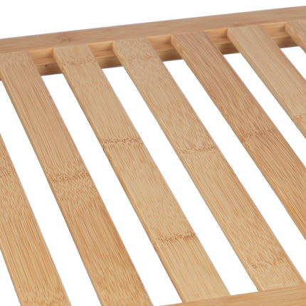 Schmaler Badezimmerschrank aus Bambus