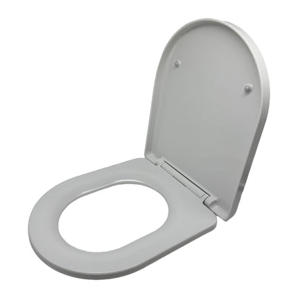 Duroplast WC-Sitz mit Absenkautomatik, abnehmbar, universelle Passform
