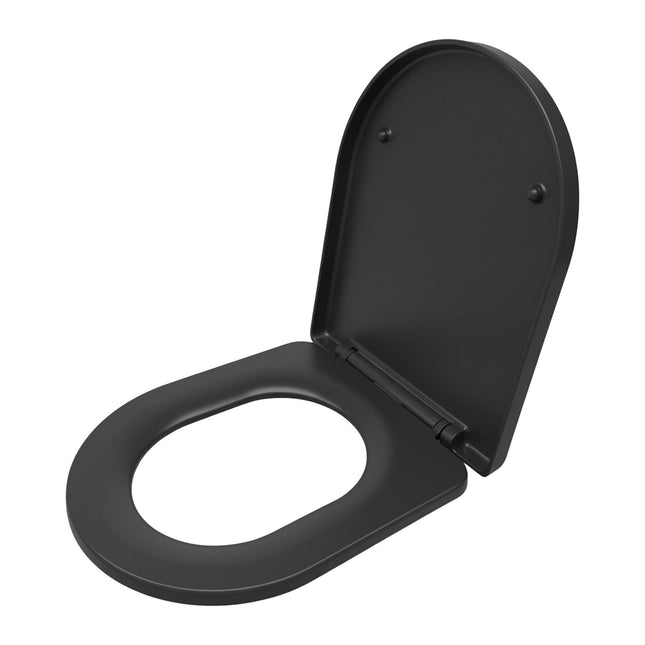 Duroplast-Toilettensitz mit Absenkautomatik, abnehmbar, universell passend