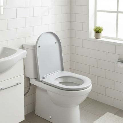 Duroplast WC-Sitz mit Absenkautomatik, abnehmbar, universelle Passform