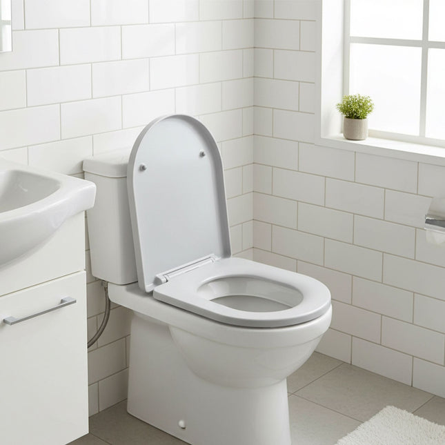 Duroplast WC-Sitz mit Absenkautomatik, abnehmbar, universelle Passform