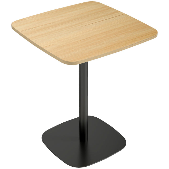 Small Dining Table, 60 cm Square, MDF Top, Steel Base