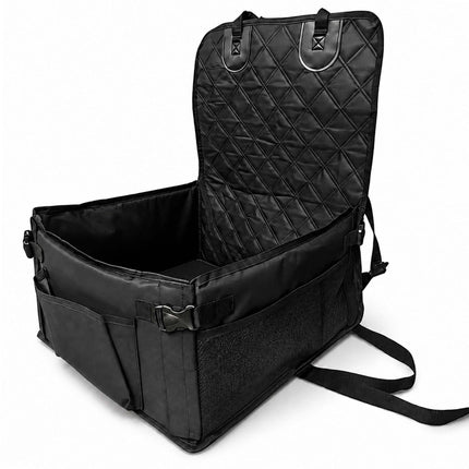 Small Dog Car Seat, Black – Durable Oxford Fabric