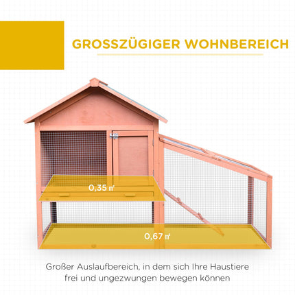 Double decker outdoor cage for small animals, spruce - 144x64.5x100 cm