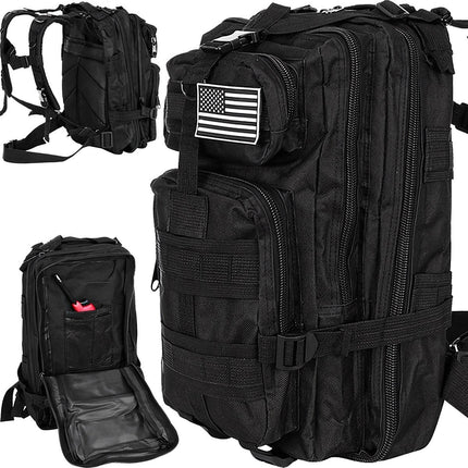 Kleiner schwarzer Touristenrucksack 23089 