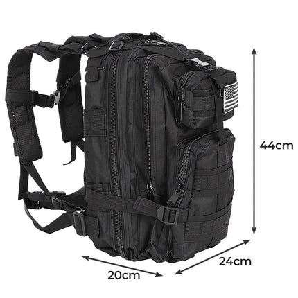 Kleiner schwarzer Touristenrucksack 23089 